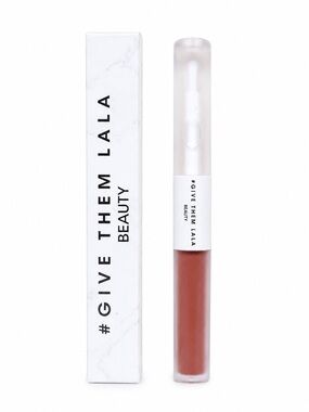 Give Them LALA Beauty Double Ended Lip Duo Birthday Suit NIB New Matte Lip